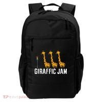 Funny Giraffic Jam Cute Giraffe Giraffe Pun Cute Giraffe Backpack thumb 0