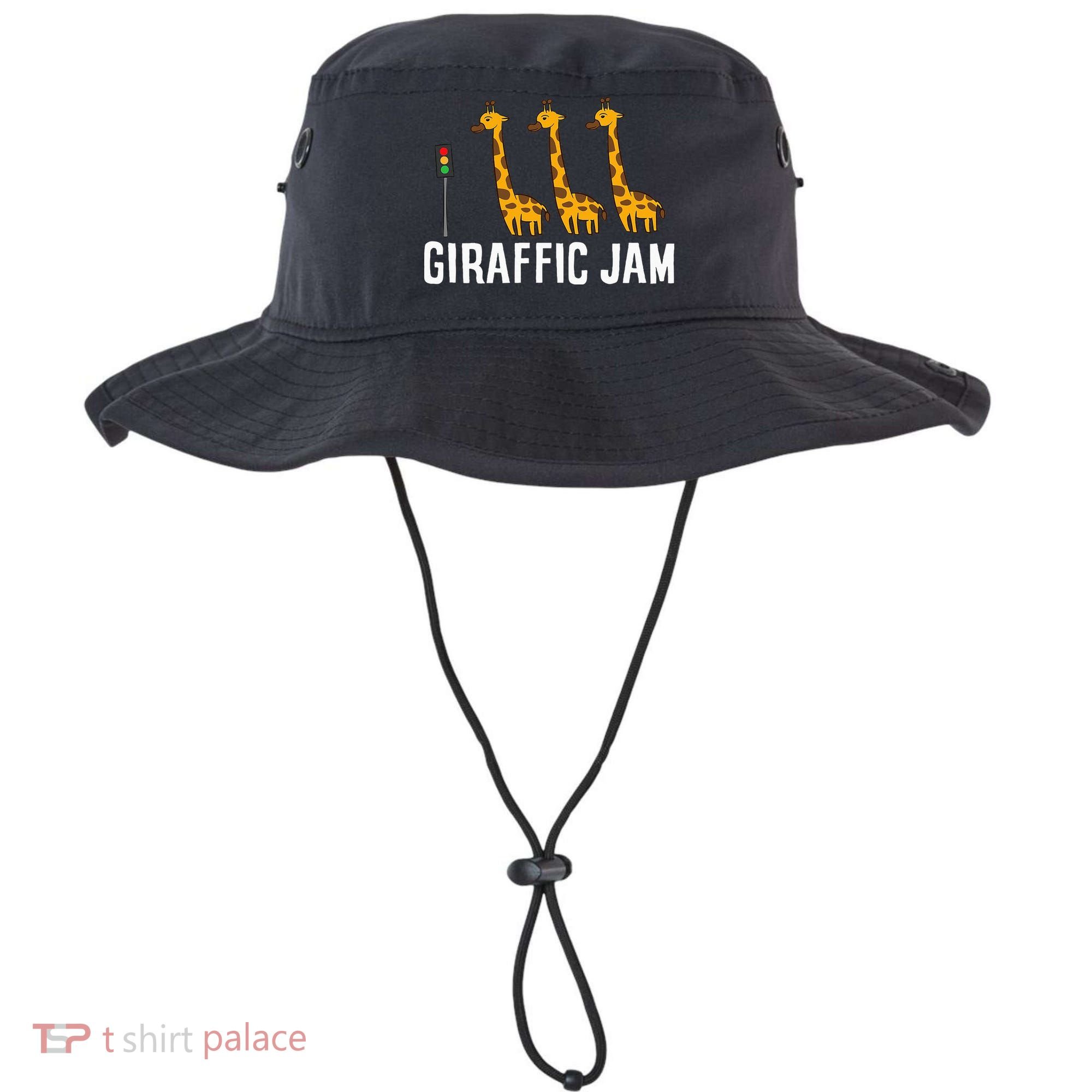 Funny Giraffic Jam Cute Giraffe Giraffe Pun Cute Giraffe Bucket Hat
