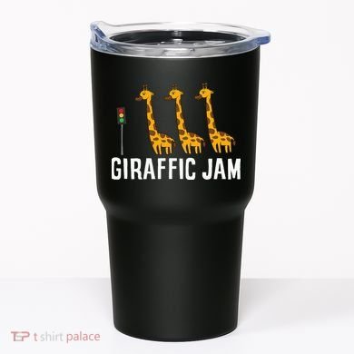 Funny Giraffic Jam Cute Giraffe Giraffe Pun Cute Giraffe Tumbler