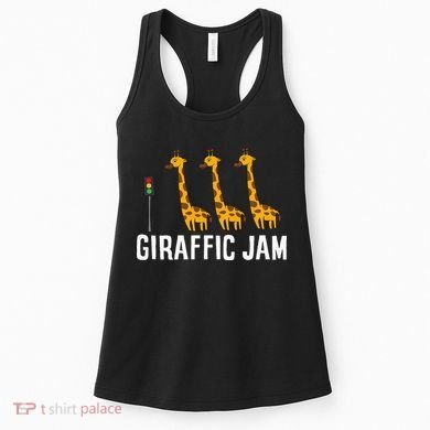 Funny Giraffic Jam Cute Giraffe Giraffe Pun Cute Giraffe Women's Tank Top