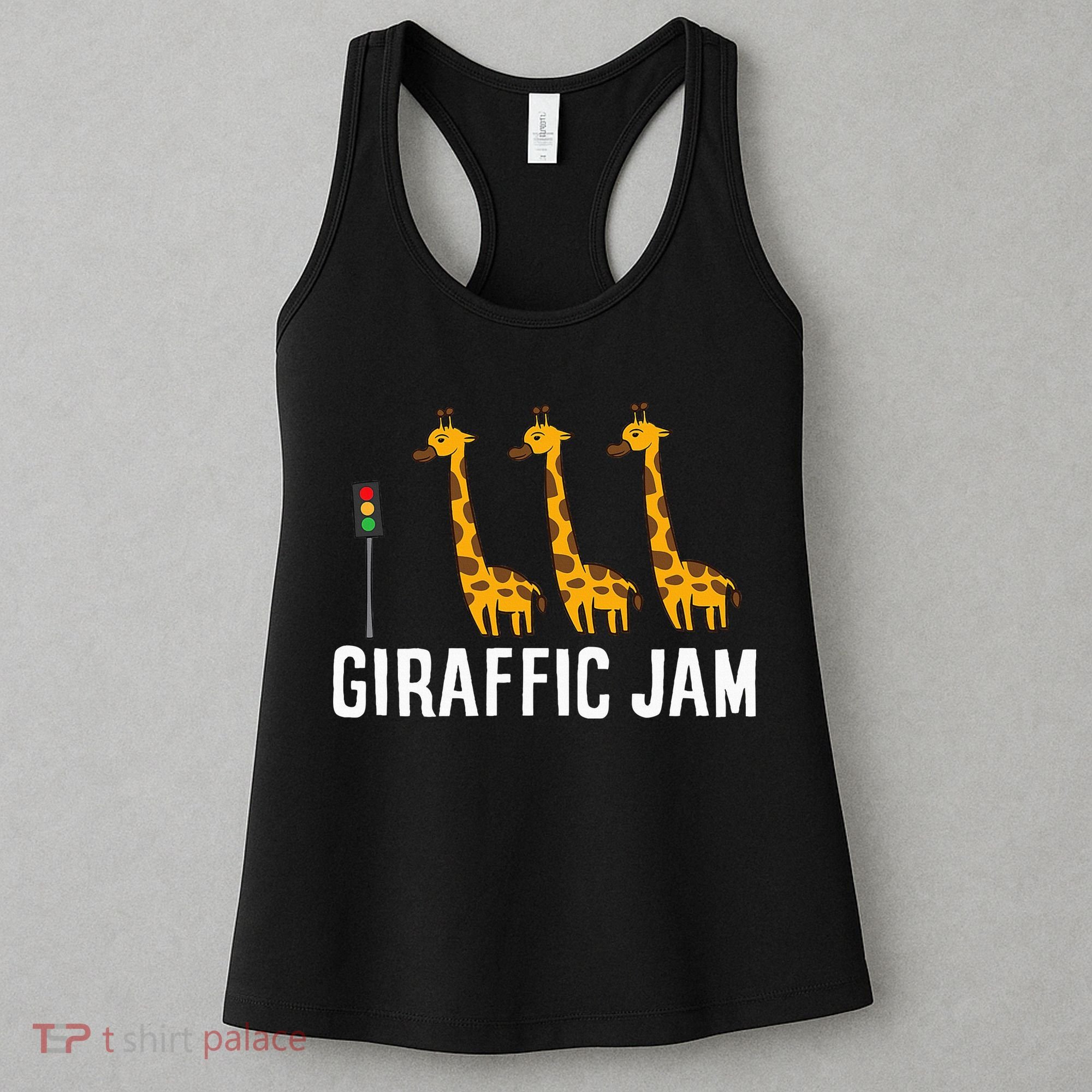 Funny Giraffic Jam Cute Giraffe Giraffe Pun Cute Giraffe Women's Tank Top