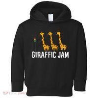 Funny Giraffic Jam Cute Giraffe Giraffe Pun Cute Giraffe Toddler Hoodie thumb 0