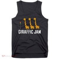 Funny Giraffic Jam Cute Giraffe Giraffe Pun Cute Giraffe Tank Top thumb 0