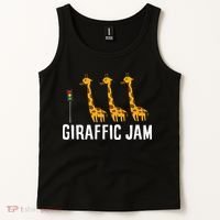 Funny Giraffic Jam Cute Giraffe Giraffe Pun Cute Giraffe Tank Top thumb 2