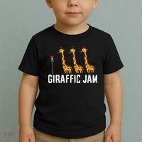 Funny Giraffic Jam Cute Giraffe Giraffe Pun Cute Giraffe Toddler T-Shirt thumb 2
