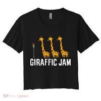 Funny Giraffic Jam Cute Giraffe Giraffe Pun Cute Giraffe Women's Crop Top Tee thumb 0