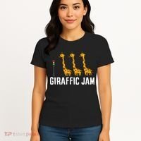 Funny Giraffic Jam Cute Giraffe Giraffe Pun Cute Giraffe Women's T-Shirt thumb 4