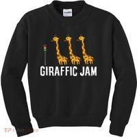 Funny Giraffic Jam Cute Giraffe Giraffe Pun Cute Giraffe Kids Sweatshirt thumb 0