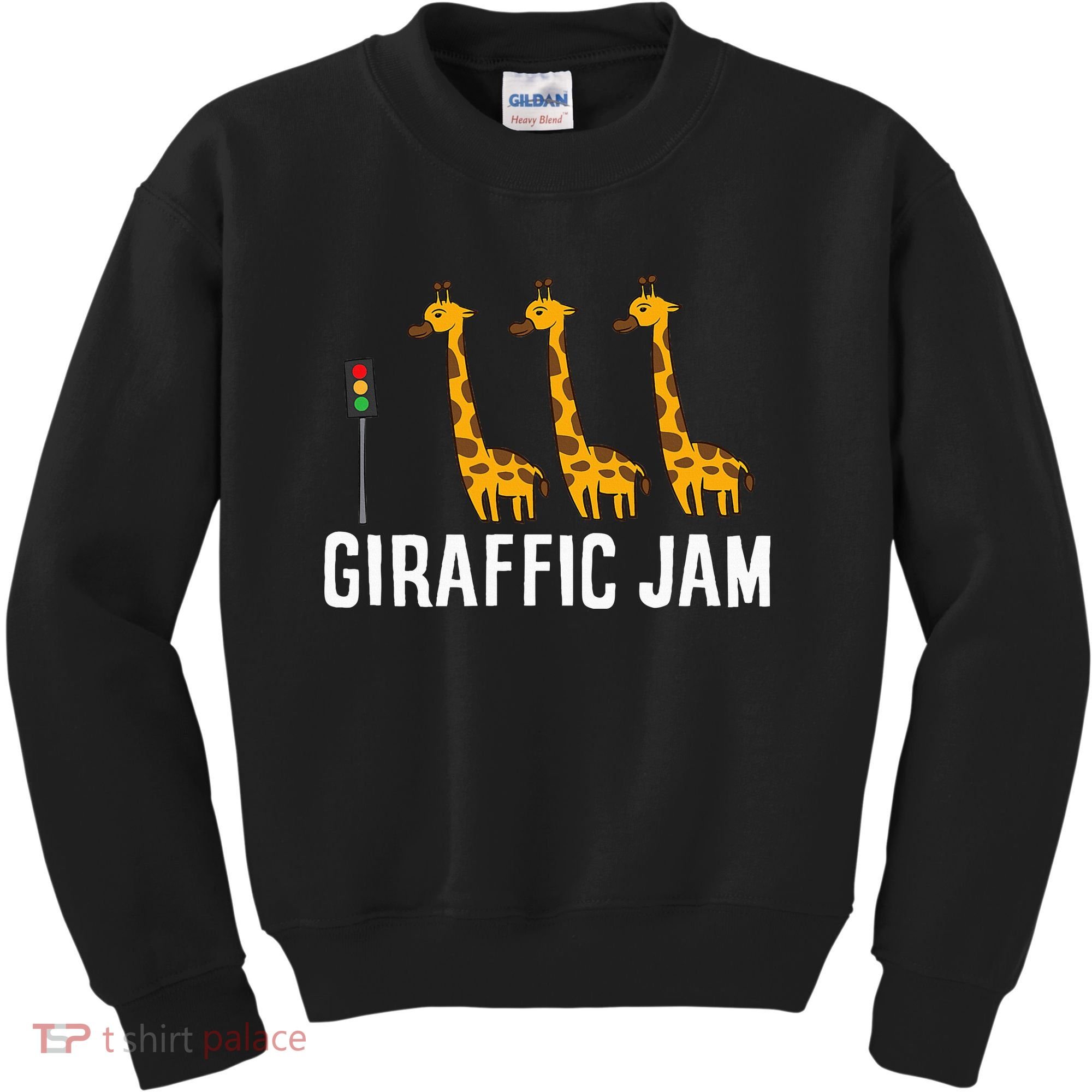 Funny Giraffic Jam Cute Giraffe Giraffe Pun Cute Giraffe Kids Sweatshirt
