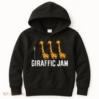Funny Giraffic Jam Cute Giraffe Giraffe Pun Cute Giraffe Kids Hoodie thumb 0