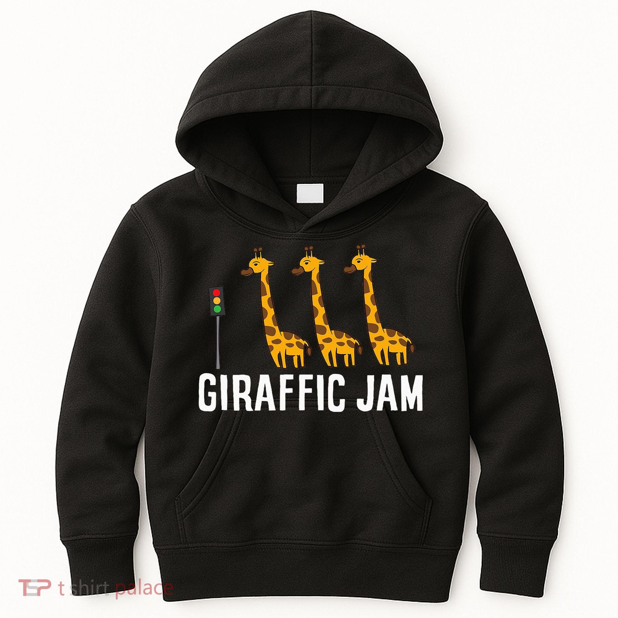 Funny Giraffic Jam Cute Giraffe Giraffe Pun Cute Giraffe Kids Hoodie