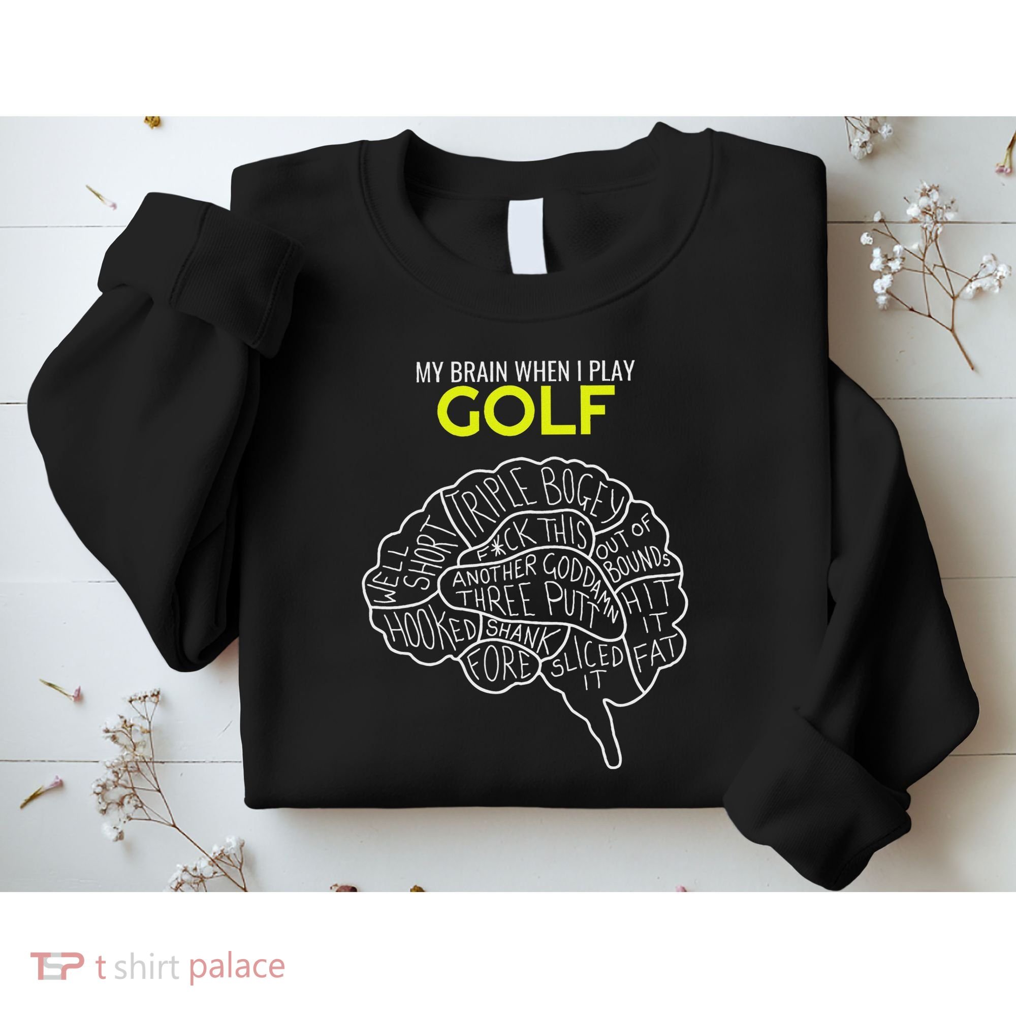 Funny Golf Joke Frustrated Angry Rubbish Golfer Dad Golfing Sweatshirt