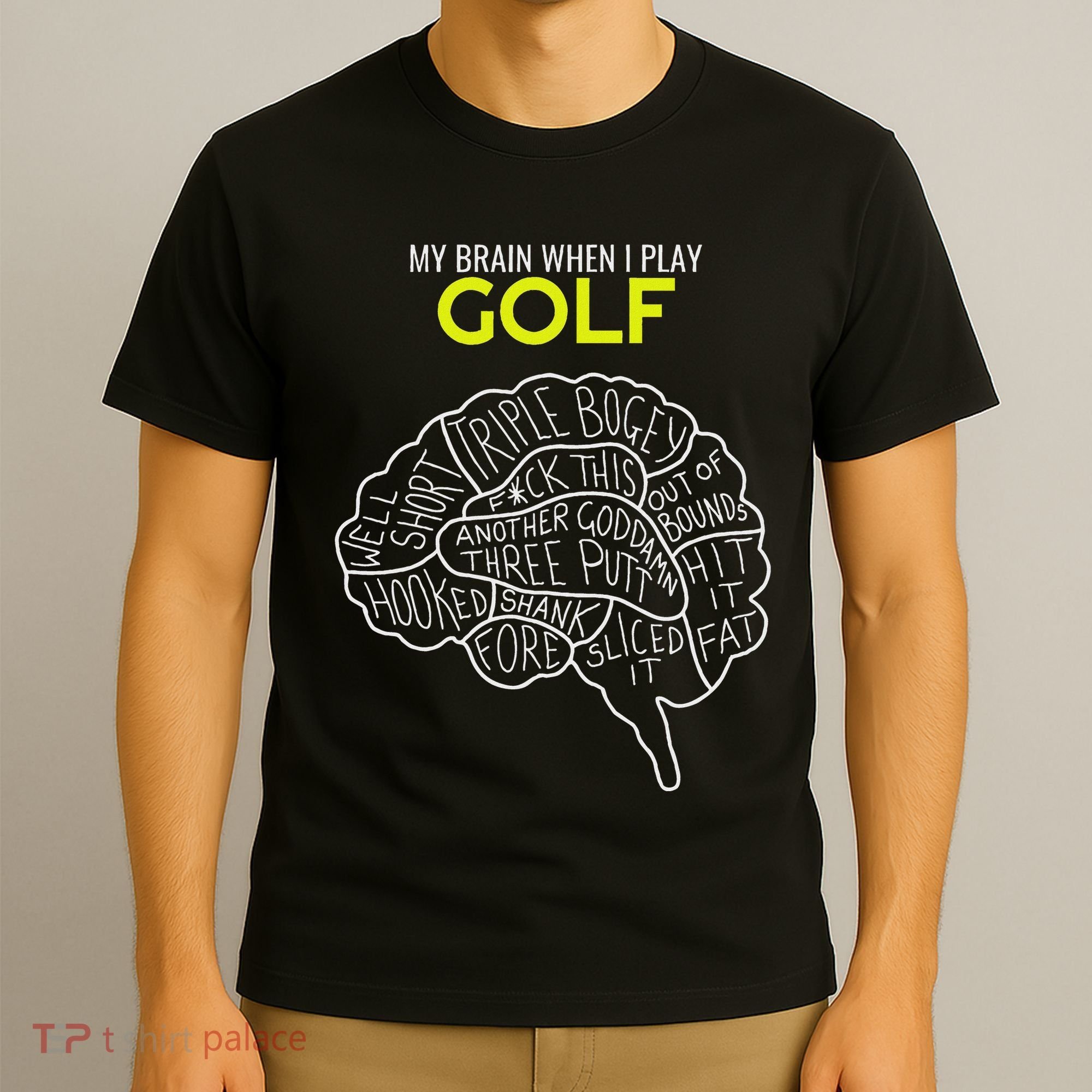 Funny Golf Joke Frustrated Angry Rubbish Golfer Dad Golfing T-Shirt