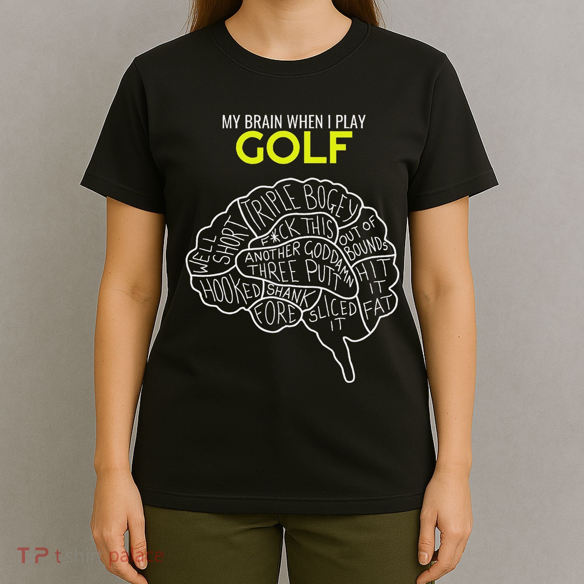 Funny Golf Joke Frustrated Angry Rubbish Golfer Dad Golfing T-Shirt