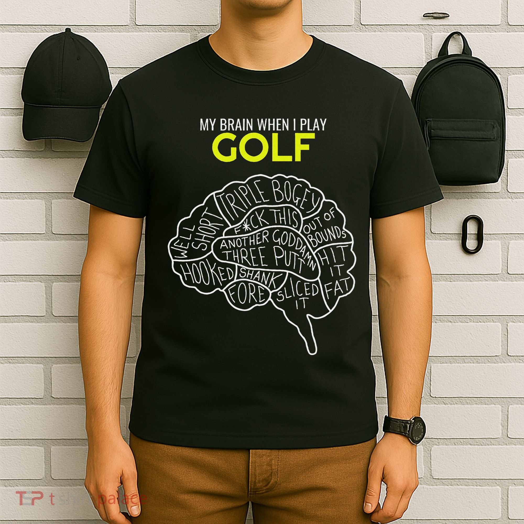Funny Golf Joke Frustrated Angry Rubbish Golfer Dad Golfing T-Shirt