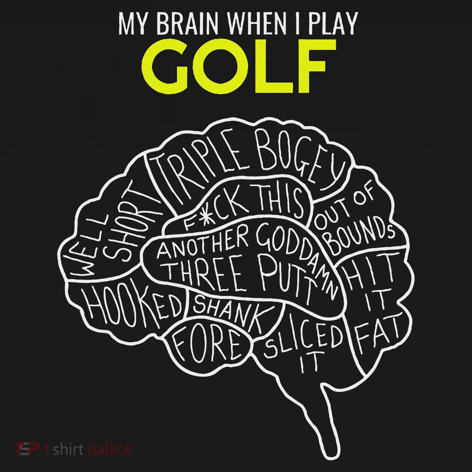 Funny Golf Joke Frustrated Angry Rubbish Golfer Dad Golfing T-Shirt