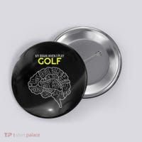 Funny Golf Joke Frustrated Angry Rubbish Golfer Dad Golfing Button thumb 0