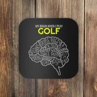 Funny Golf Joke Frustrated Angry Rubbish Golfer Dad Golfing Coaster thumb 0