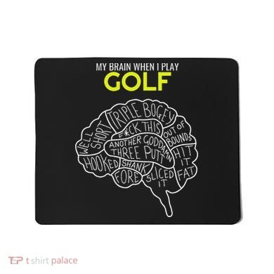 Funny Golf Joke Frustrated Angry Rubbish Golfer Dad Golfing Mousepad