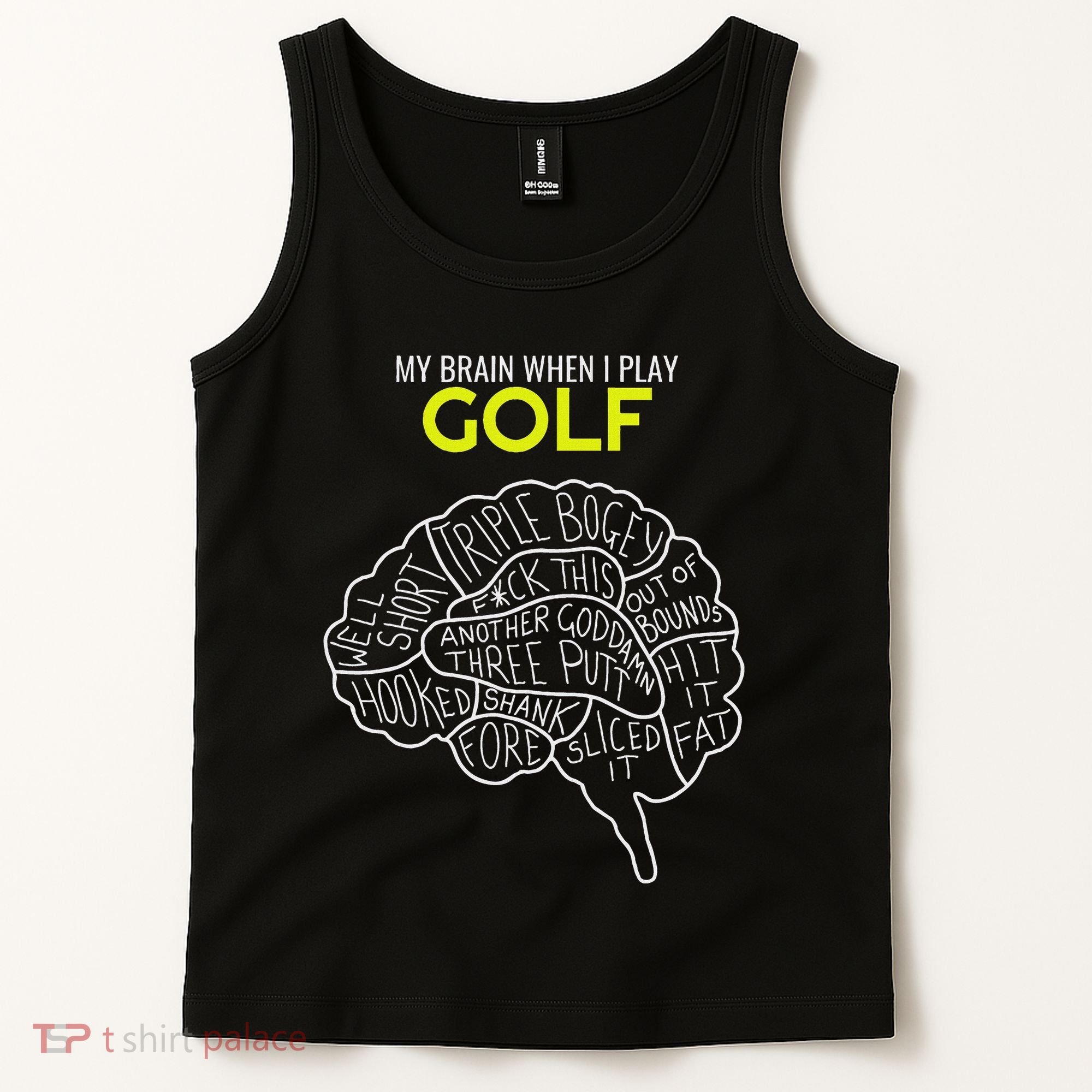 Funny Golf Joke Frustrated Angry Rubbish Golfer Dad Golfing Tank Top
