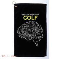 Funny Golf Joke Frustrated Angry Rubbish Golfer Dad Golfing Golf Towel thumb 0