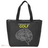 Funny Golf Joke Frustrated Angry Rubbish Golfer Dad Golfing Tote Bag thumb 0