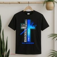Faith God Jesus Christ Als Warrior Als Fighter Als Awareness T-Shirt thumb 2