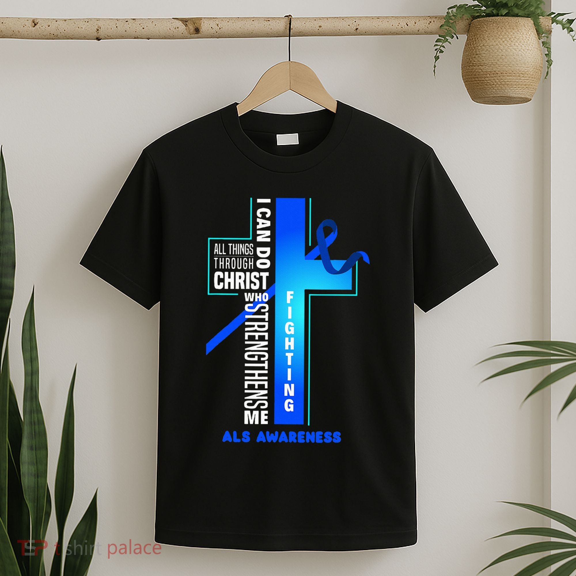 Faith God Jesus Christ Als Warrior Als Fighter Als Awareness T-Shirt