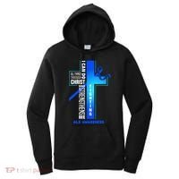 Faith God Jesus Christ Als Warrior Als Fighter Als Awareness Women's Hoodie thumb 0