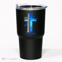Faith God Jesus Christ Als Warrior Als Fighter Als Awareness Tumbler thumb 0