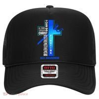 Faith God Jesus Christ Als Warrior Als Fighter Als Awareness Hat thumb 0
