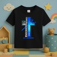 Faith God Jesus Christ Als Warrior Als Fighter Als Awareness Toddler T-Shirt thumb 3