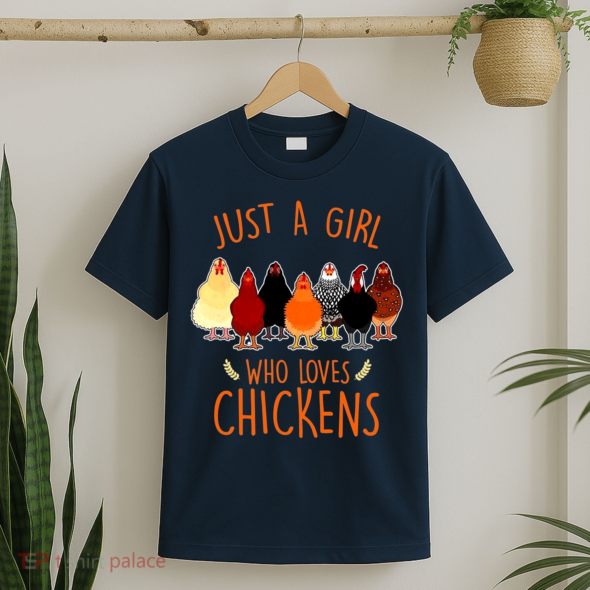 Funny Gift Just A Girl Who Loves Chickens T-Shirt