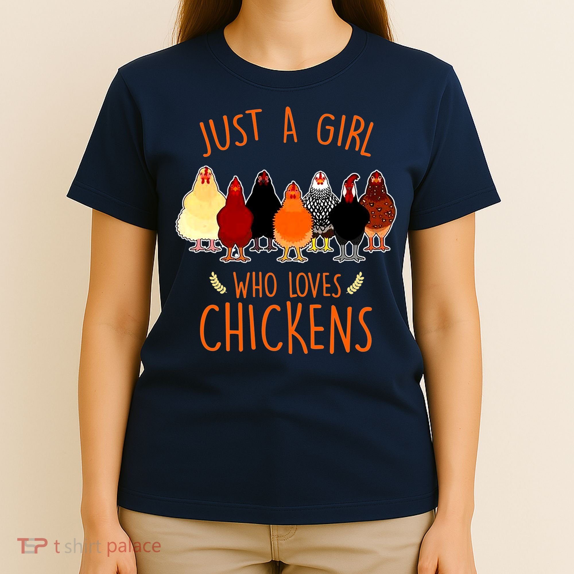 Funny Gift Just A Girl Who Loves Chickens T-Shirt