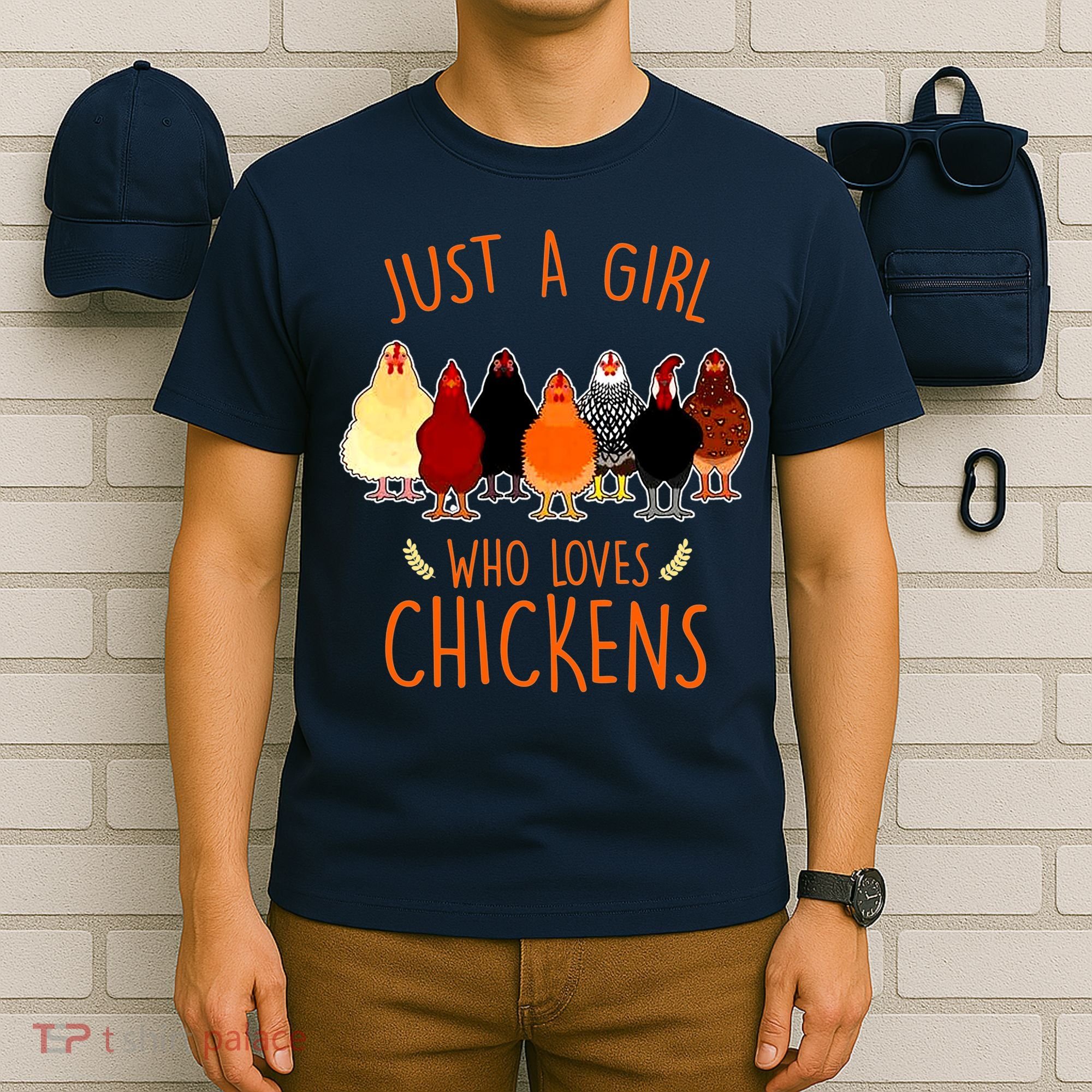 Funny Gift Just A Girl Who Loves Chickens T-Shirt