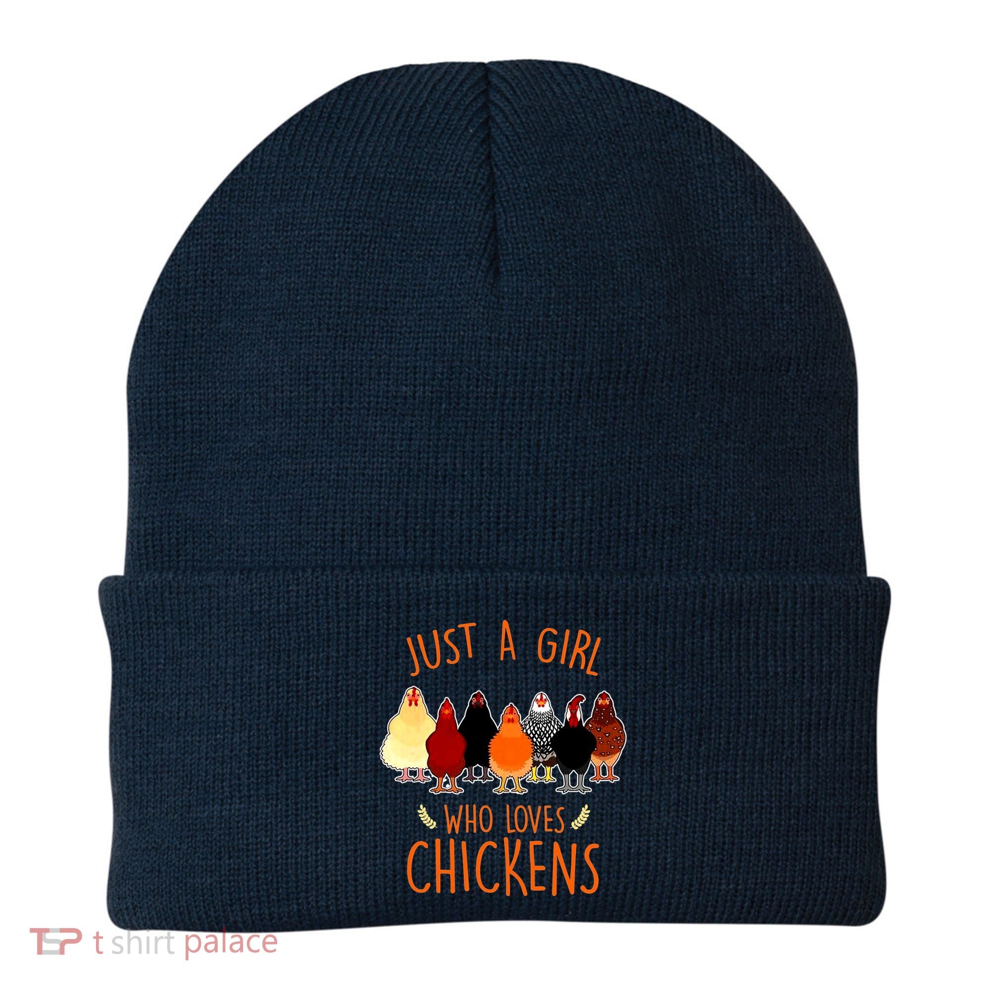 Funny Gift Just A Girl Who Loves Chickens Beanie