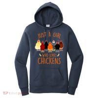 Funny Gift Just A Girl Who Loves Chickens Women's Hoodie thumb 0