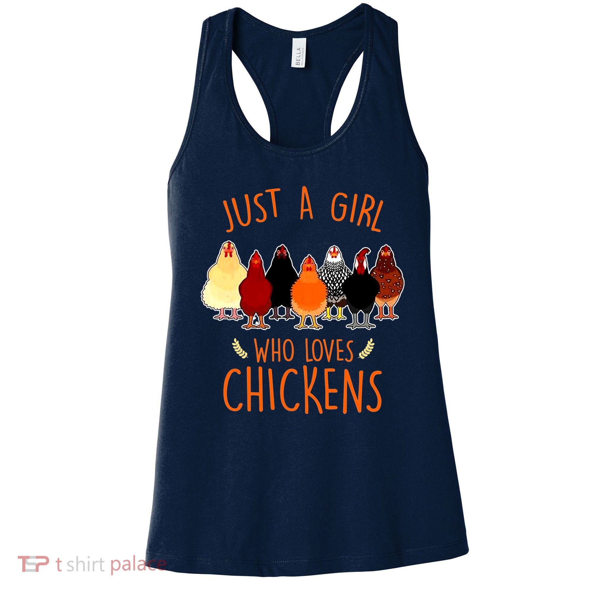 Funny Gift Just A Girl Who Loves Chickens Women's Tank Top