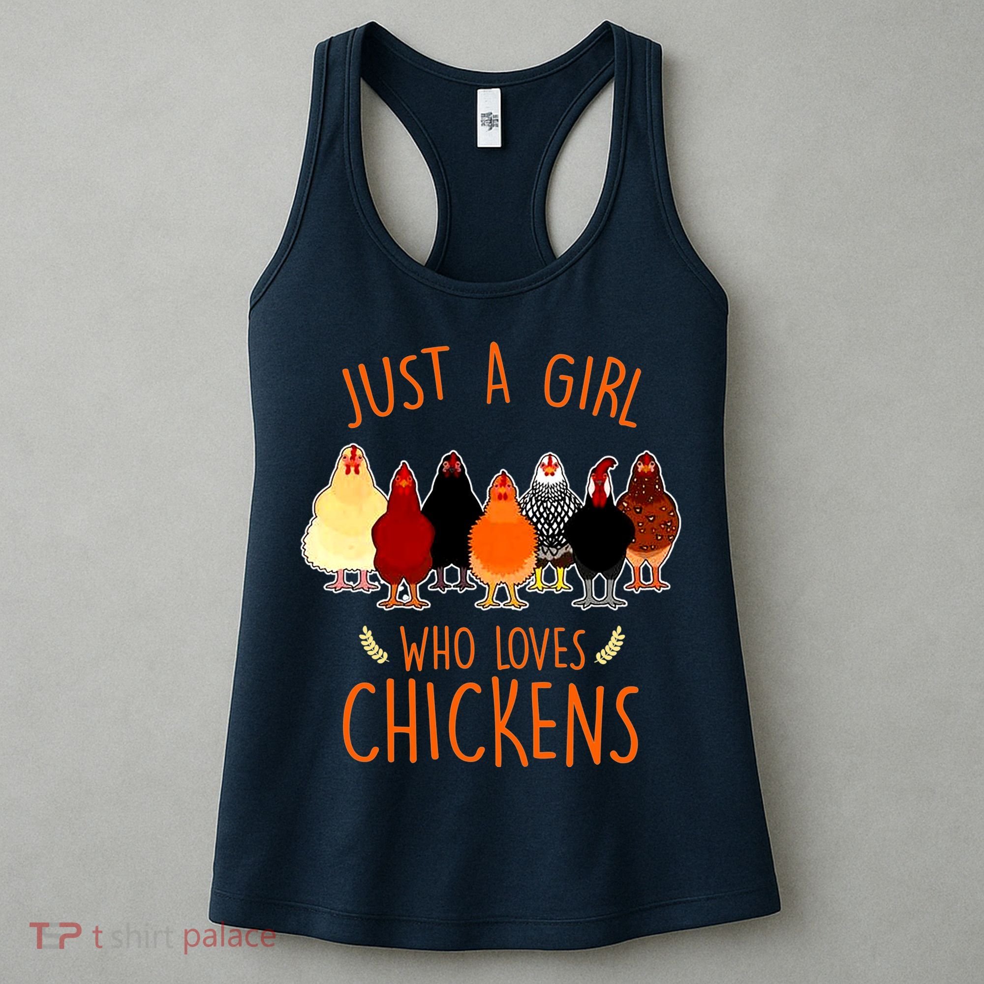 Funny Gift Just A Girl Who Loves Chickens Women's Tank Top