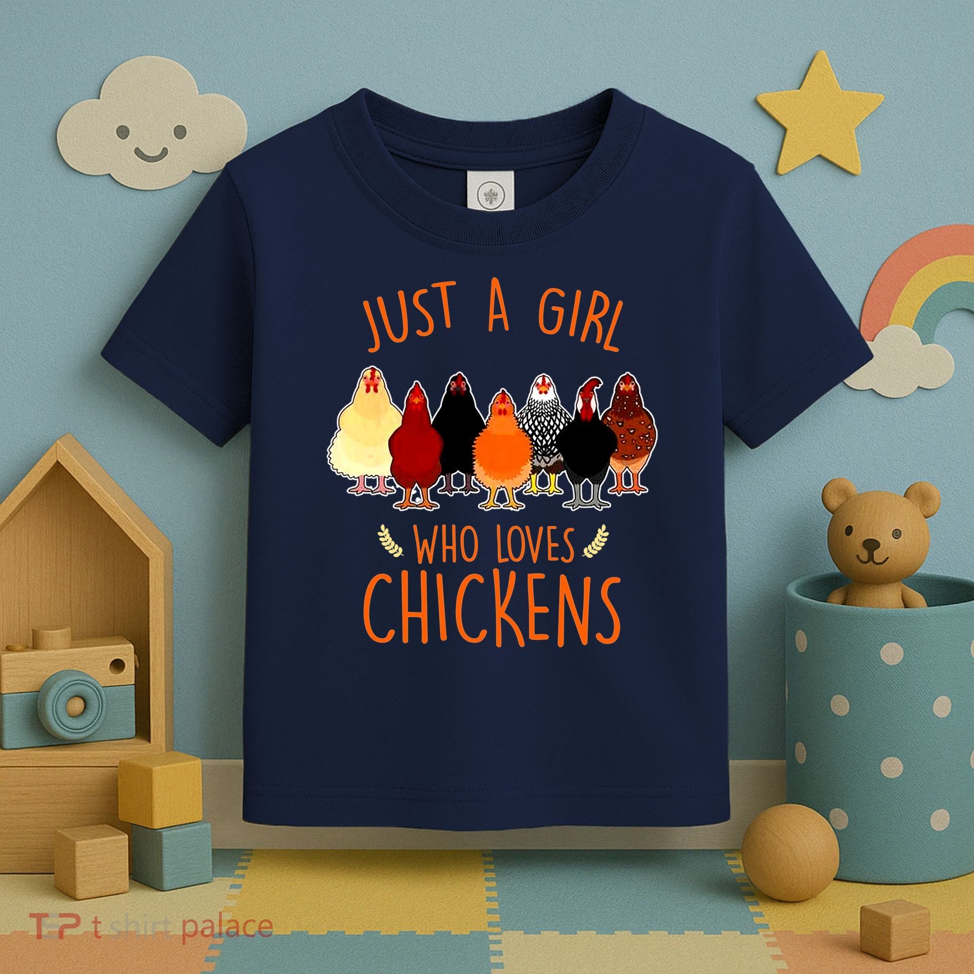 Funny Gift Just A Girl Who Loves Chickens Toddler T-Shirt