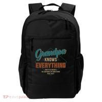 Funny grandpa knows everything for father's day Backpack thumb 0