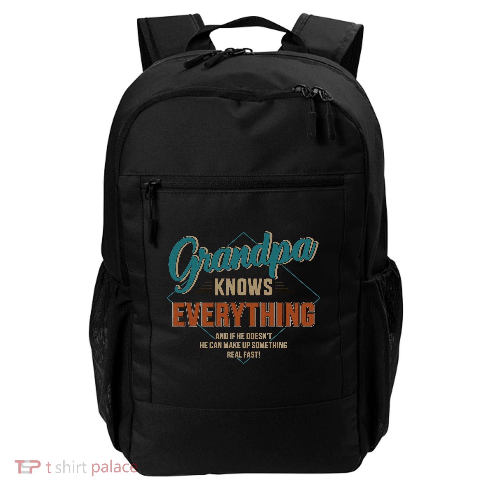 Funny grandpa knows everything for father's day Backpack