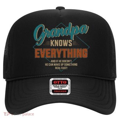Funny grandpa knows everything for father's day Hat