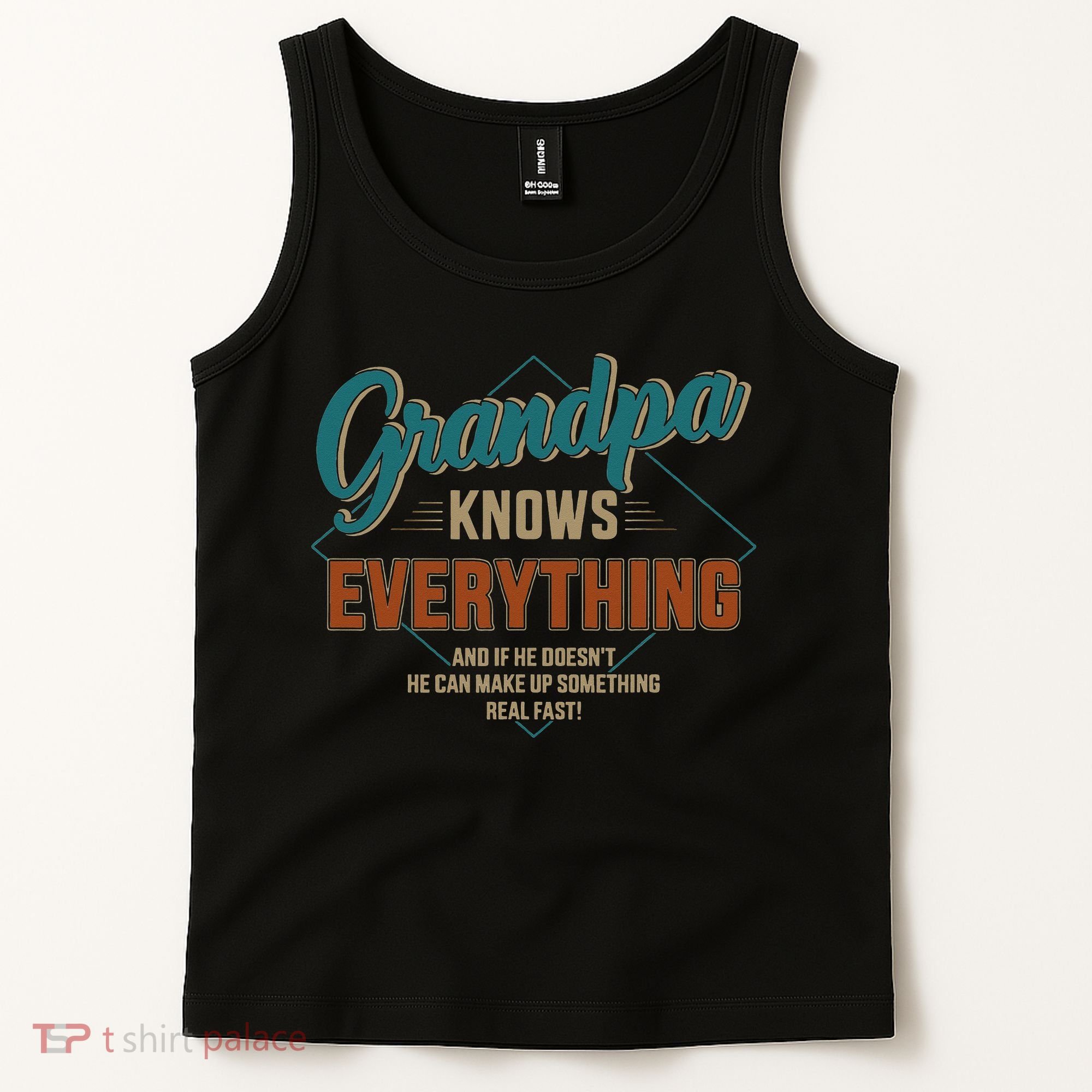 Funny grandpa knows everything for father's day Tank Top
