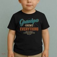 Funny grandpa knows everything for father's day Toddler T-Shirt thumb 2