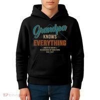 Funny grandpa knows everything for father's day Kids Hoodie thumb 4