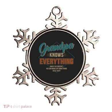 Funny Grandpa Knows Everything For Father's Day Gift Ornament