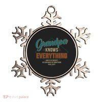 Funny Grandpa Knows Everything For Father's Day Gift Ornament thumb 0