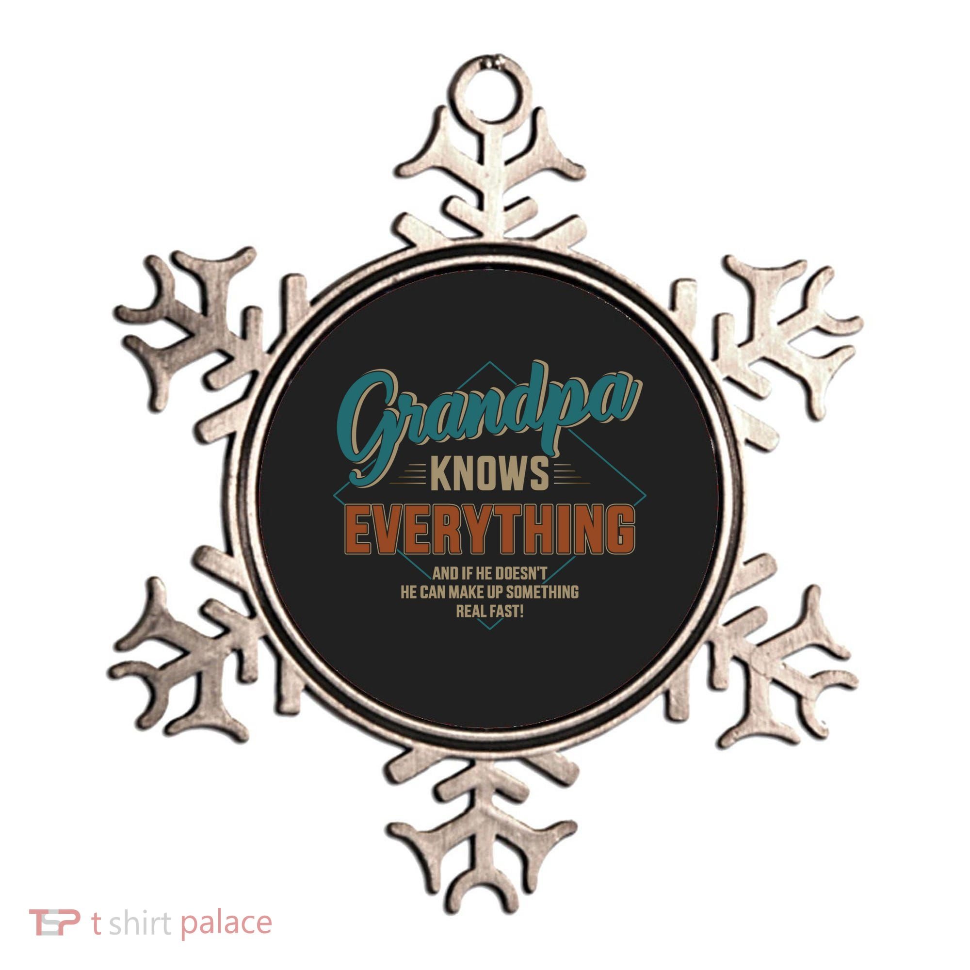 Funny Grandpa Knows Everything For Father's Day Gift Ornament
