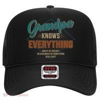 Funny Grandpa Knows Everything For Father's Day Gift Hat thumb 0